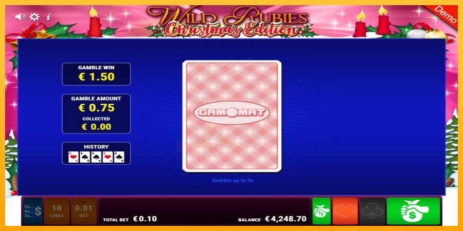 Wild Rubies Сhristmas Edition gaming machine for money, picture 5