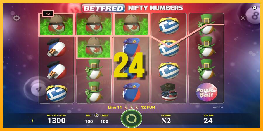 Betfred Nifty Numbers gaming machine for money, picture 2