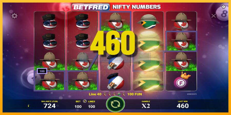 Betfred Nifty Numbers gaming machine for money, picture 3