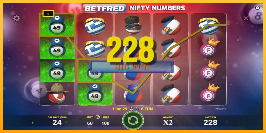 Betfred Nifty Numbers gaming machine for money, picture 4