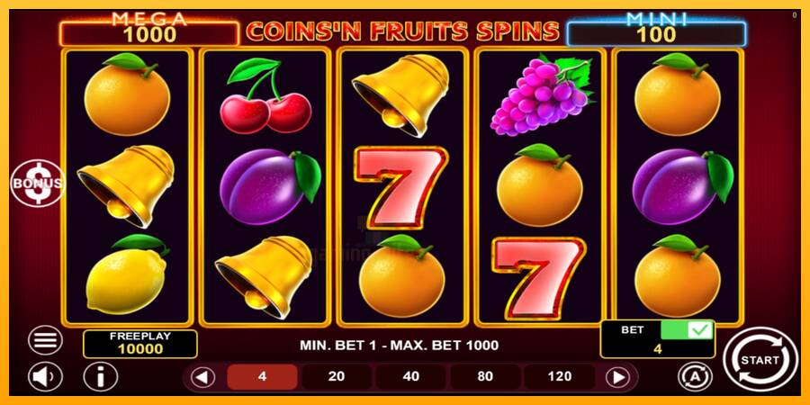 Coinsn Fruits Spins gaming machine for money, picture 2