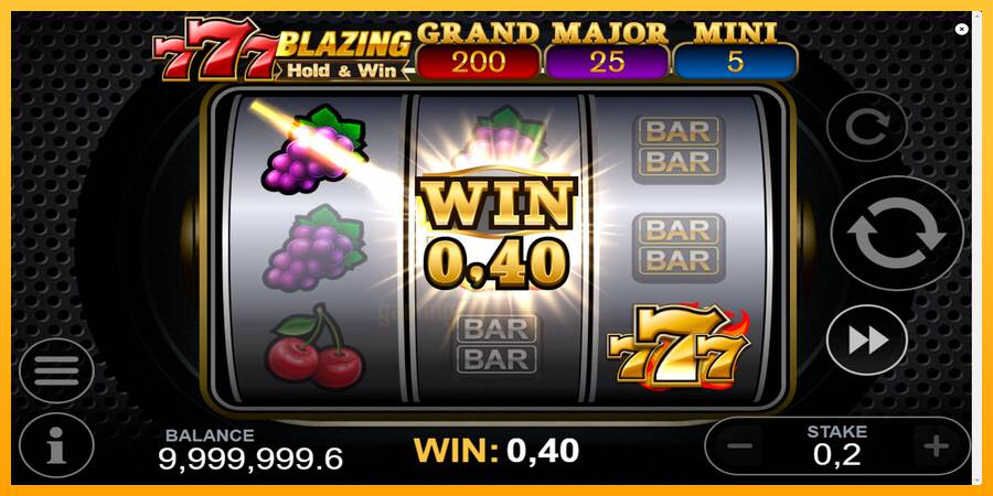 777 Blazing Hold & Win gaming machine for money, picture 2