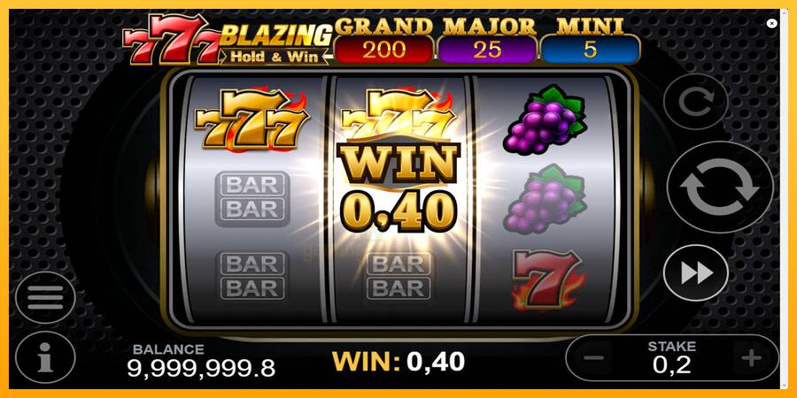 777 Blazing Hold & Win gaming machine for money, picture 3