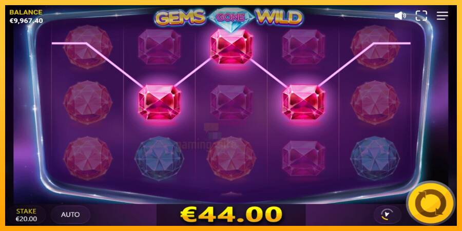 Gems Gone Wild gaming machine for money, picture 3