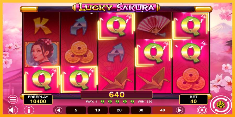 Lucky Sakura Win Spins gaming machine for money, picture 3