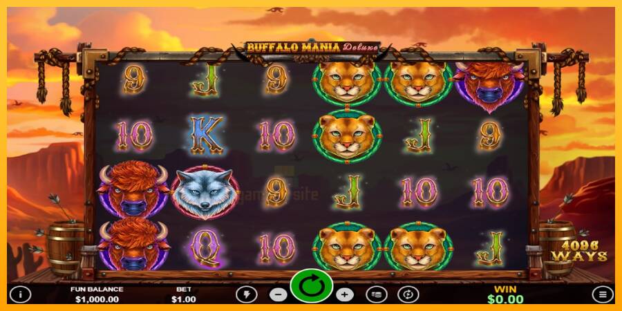 Buffalo Mania Deluxe gaming machine for money, picture 1