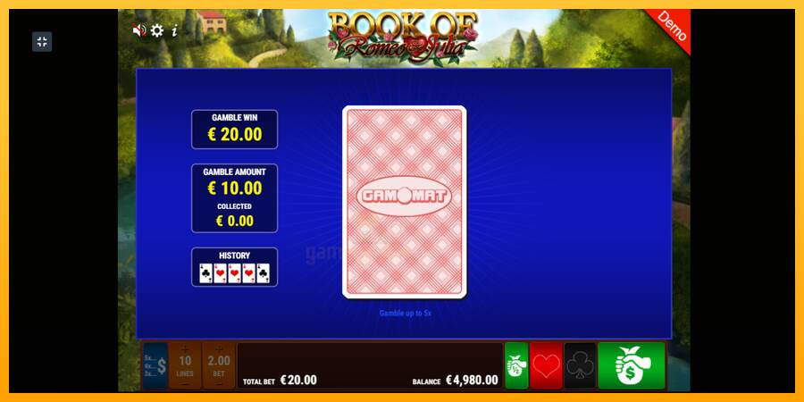 Book of Romeo and Julia gaming machine for money, picture 4