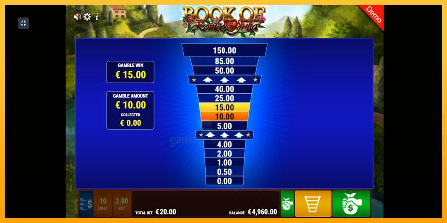 Book of Romeo and Julia gaming machine for money, picture 5