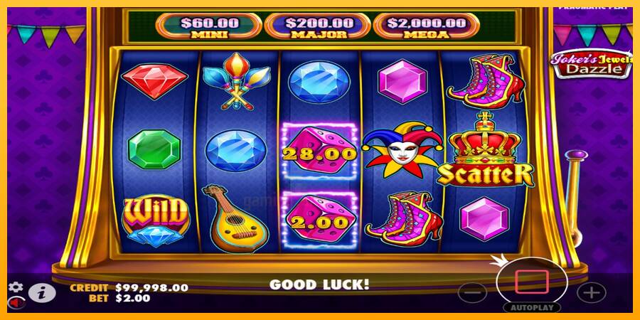 Jokers Jewels Dazzle gaming machine for money, picture 2