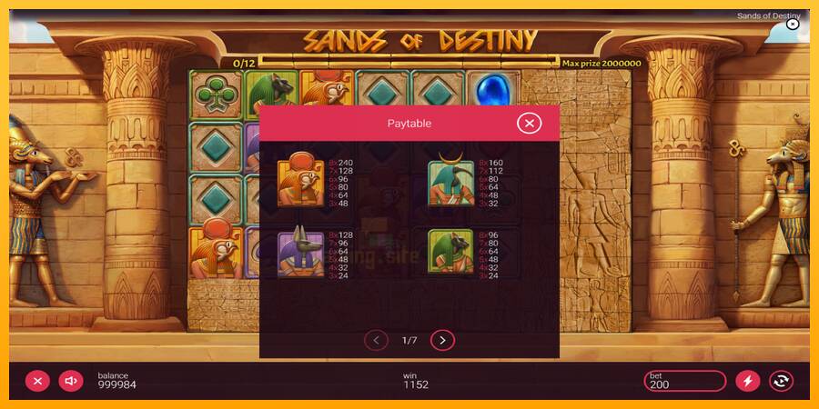 Sands of Destiny gaming machine for money, picture 5