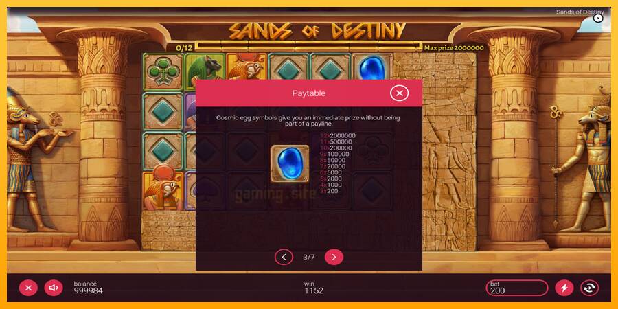 Sands of Destiny gaming machine for money, picture 6