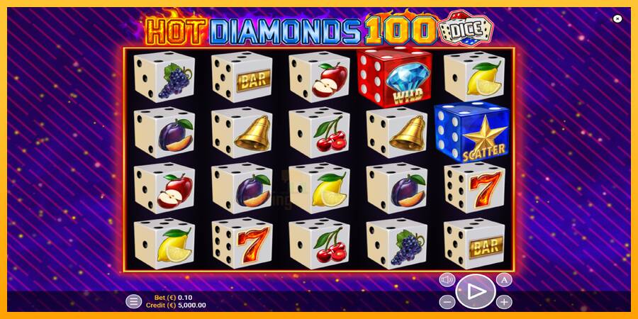 Hot Diamonds 100 Dice gaming machine for money, picture 1