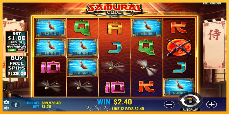 Samurai Code gaming machine for money, picture 3