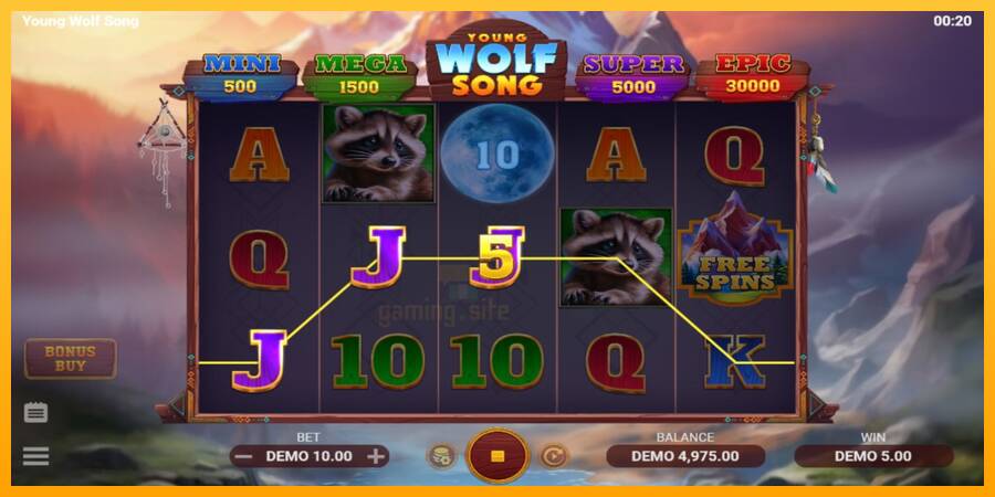 Young Wolf Song gaming machine for money, picture 3