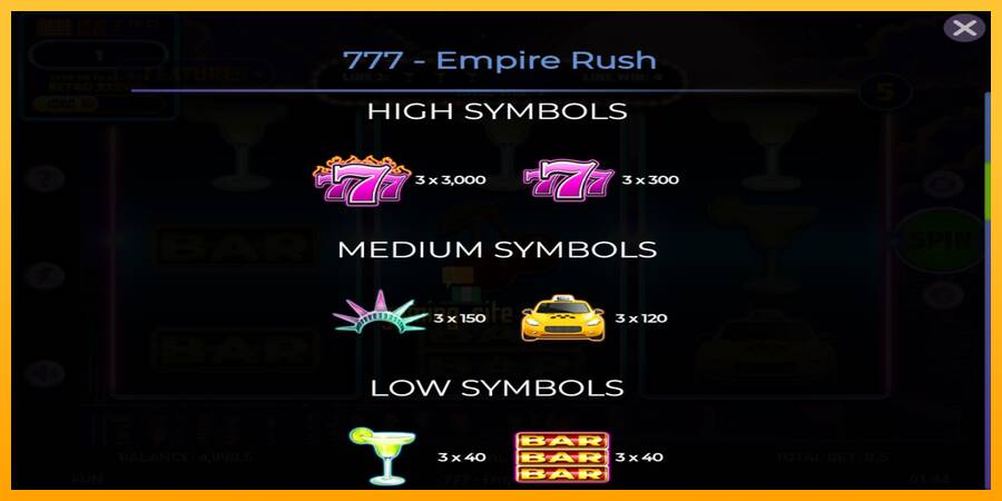 777 Empire Rush gaming machine for money, picture 5