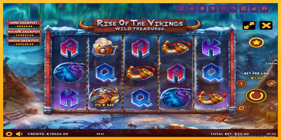 Rise of The Vikings - Wild Treasures gaming machine for money, picture 2