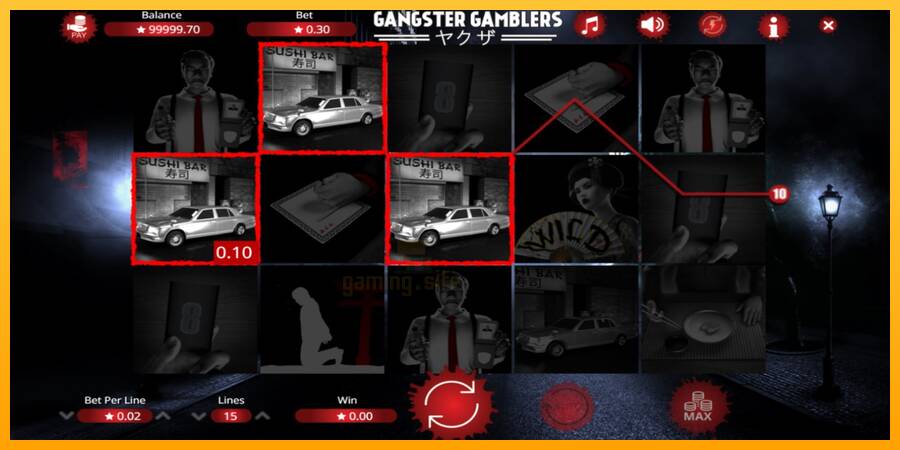 Gangster Gamblers gaming machine for money, picture 2