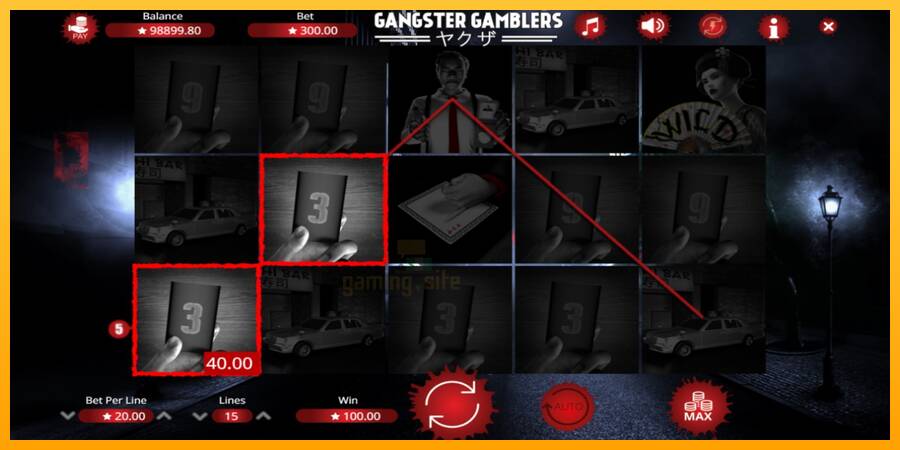 Gangster Gamblers gaming machine for money, picture 3