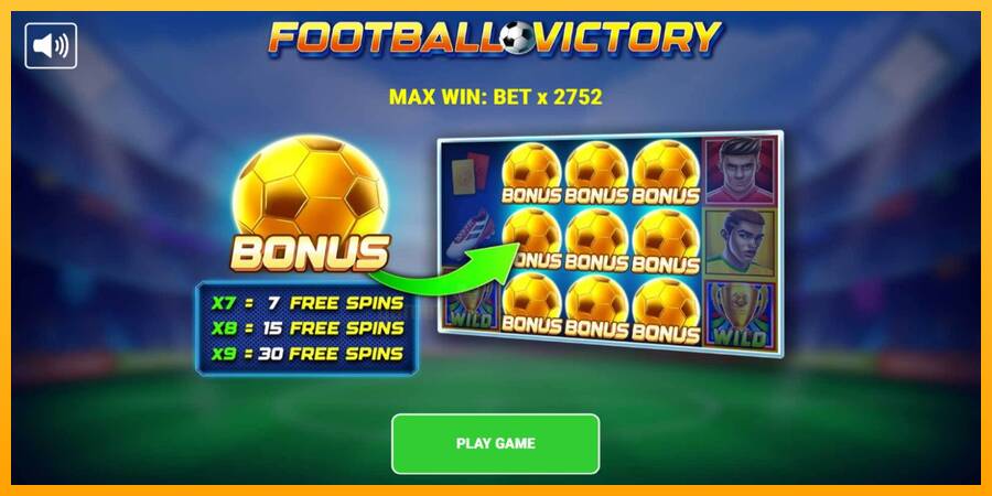 Football Victory gaming machine for money, picture 1