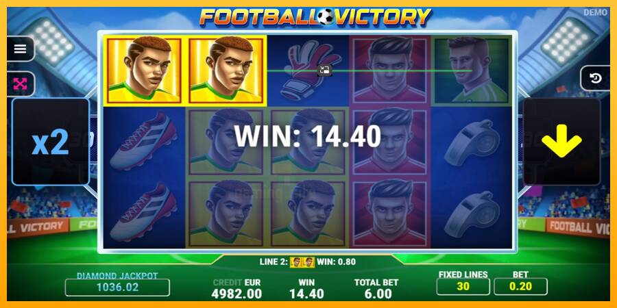 Football Victory gaming machine for money, picture 3