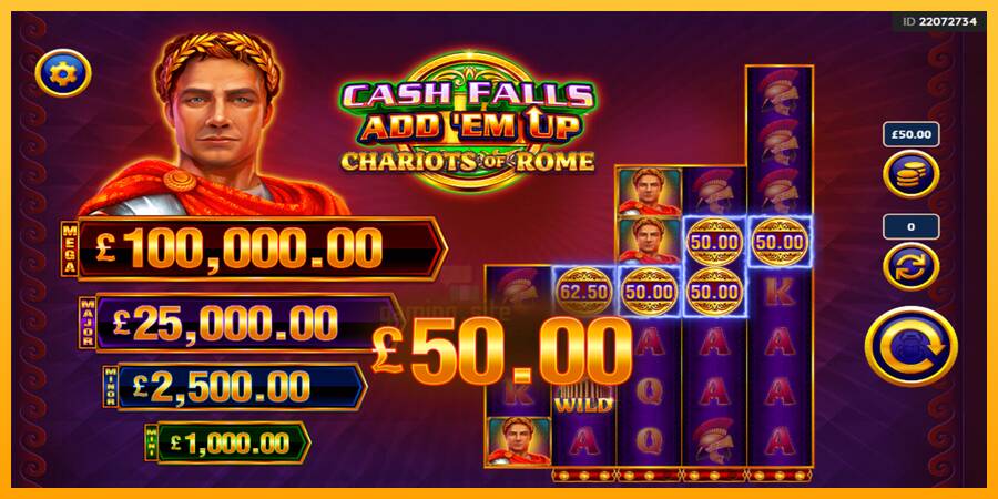 Cash Falls: Add Em Up Chariots of Rome gaming machine for money, picture 3