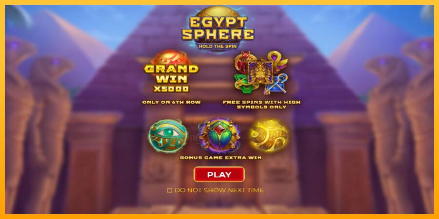 Egypt Sphere gaming machine for money, picture 1