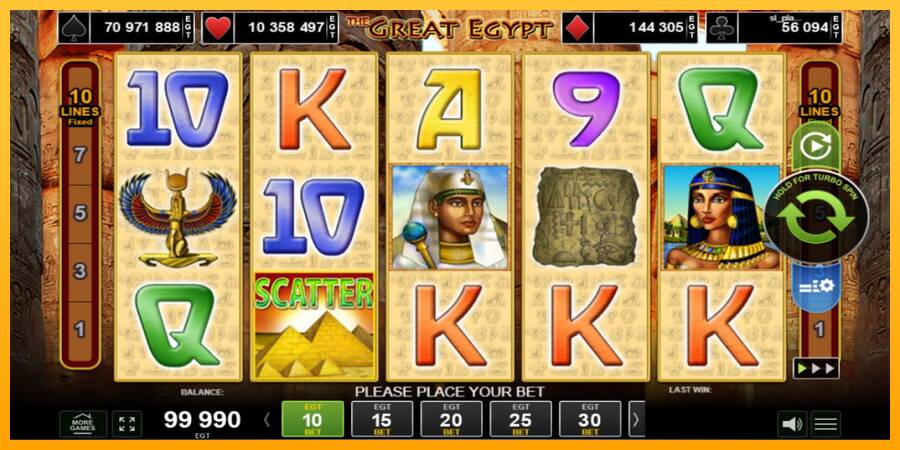 The Great Egypt gaming machine for money, picture 1