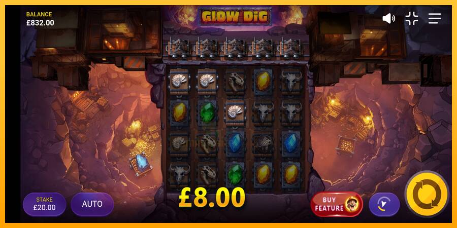 Glow Dig gaming machine for money, picture 4