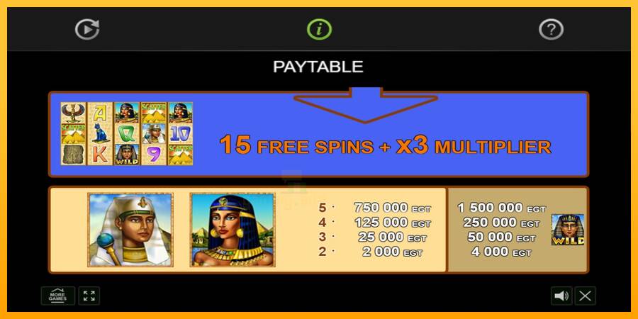 The Great Egypt gaming machine for money, picture 4