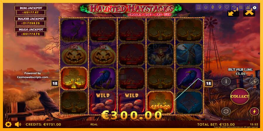 Haunted Haystacks - Spooky Hold and Win gaming machine for money, picture 3