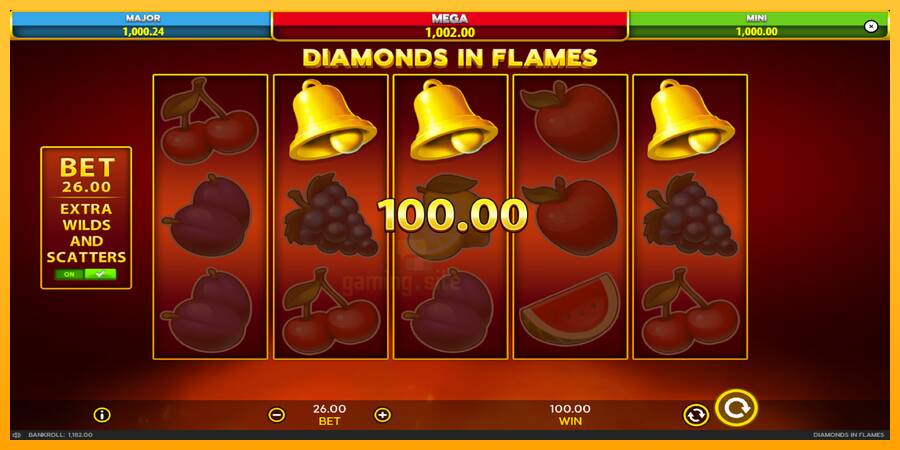 Diamonds in Flames gaming machine for money, picture 7