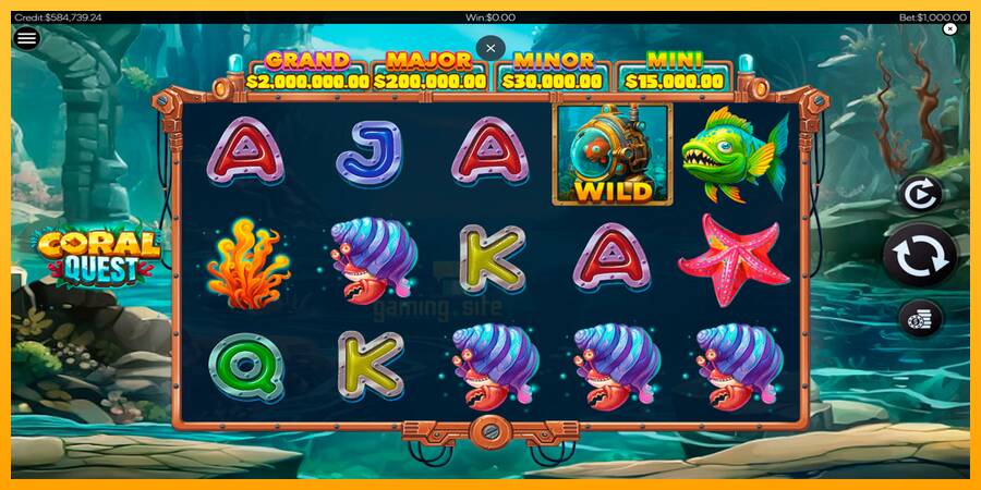 Coral Quest gaming machine for money, picture 1