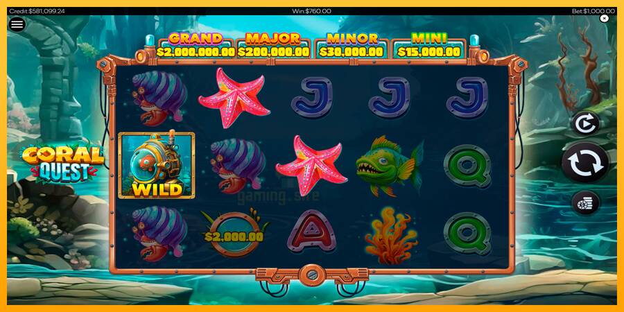 Coral Quest gaming machine for money, picture 3