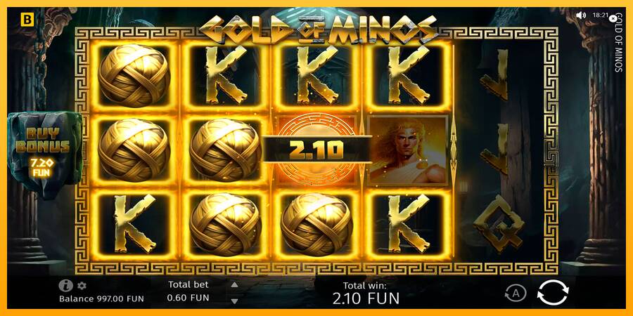 Gold of Minos gaming machine for money, picture 2