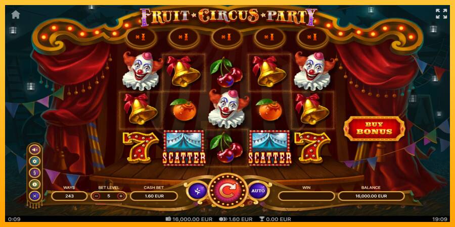 Fruit Circus Party gaming machine for money, picture 2