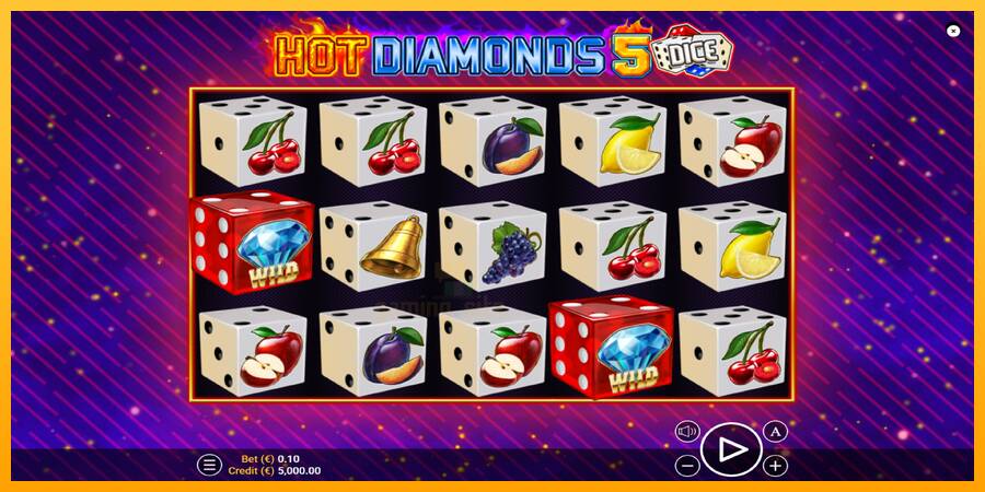 Hot Diamonds 5 Dice gaming machine for money, picture 1