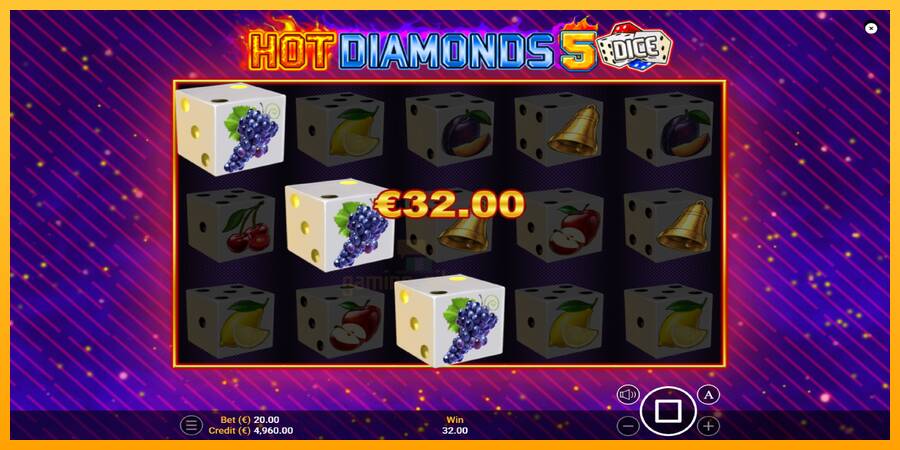 Hot Diamonds 5 Dice gaming machine for money, picture 2