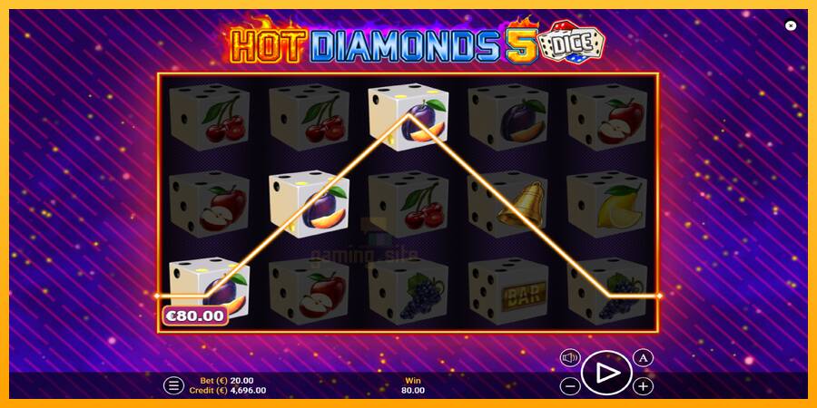 Hot Diamonds 5 Dice gaming machine for money, picture 3