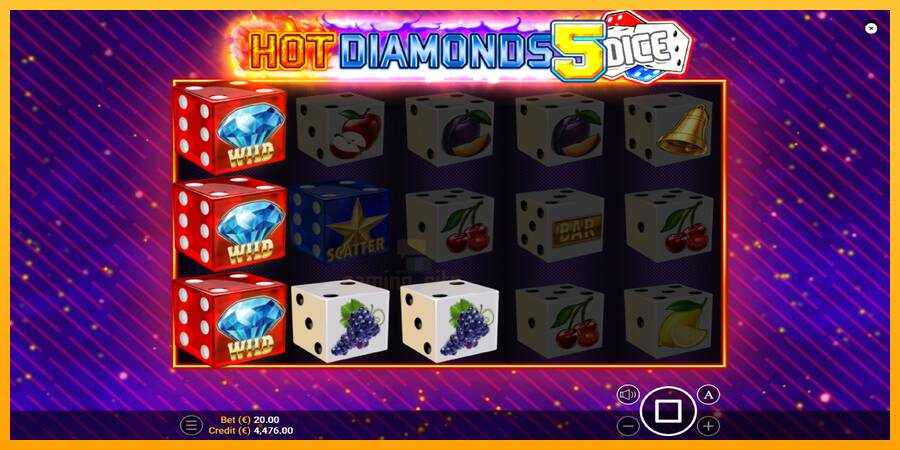 Hot Diamonds 5 Dice gaming machine for money, picture 4