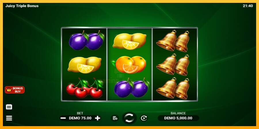 Juicy Triple Bonus gaming machine for money, picture 2