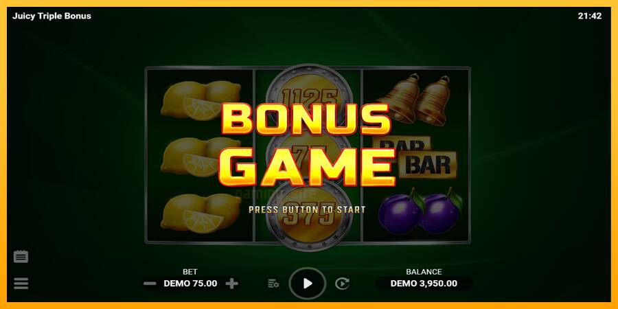 Juicy Triple Bonus gaming machine for money, picture 3