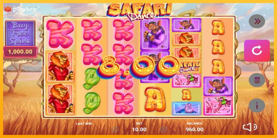 Safari Dance gaming machine for money, picture 3