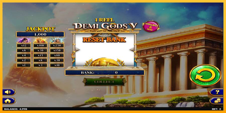 1 Reel - Demi Gods V gaming machine for money, picture 2