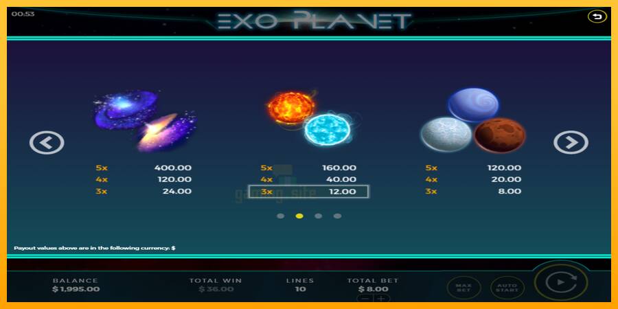 Exo Planet gaming machine for money, picture 5