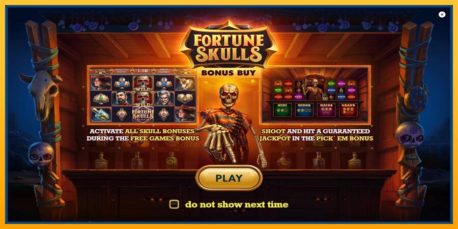 Fortune Skulls Bonus Buy gaming machine for money, picture 1