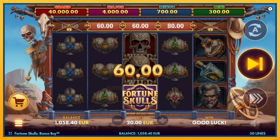 Fortune Skulls Bonus Buy gaming machine for money, picture 3