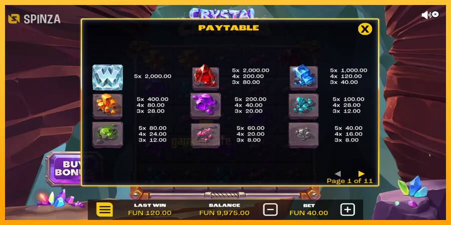 Crystal Crushers gaming machine for money, picture 5