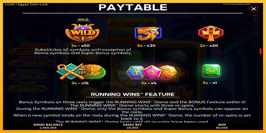 Egypt Coin Link gaming machine for money, picture 4