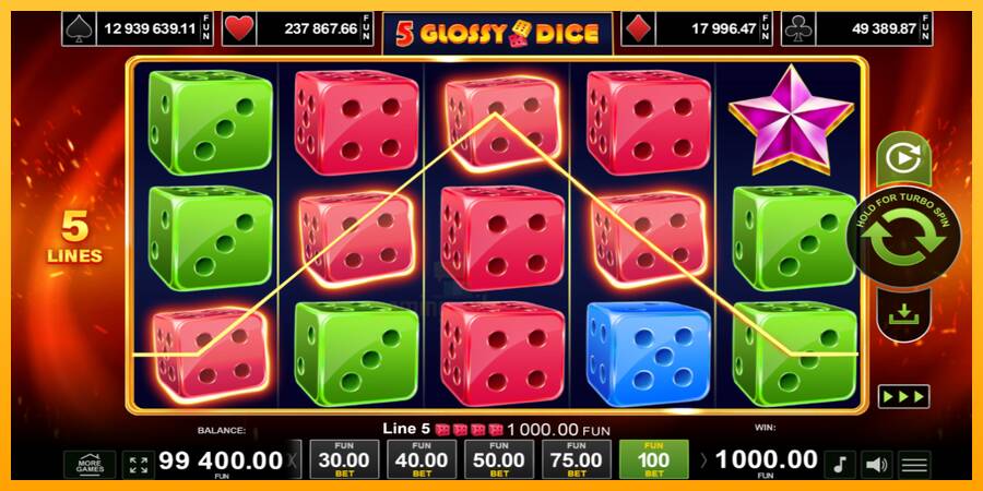 5 Glossy Dice gaming machine for money, picture 4