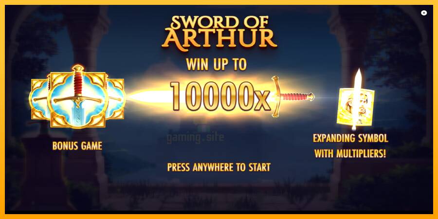 Sword of Arthur gaming machine for money, picture 1